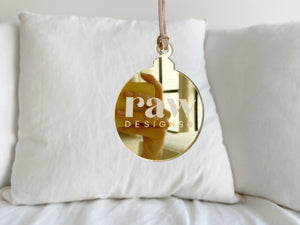Business logo bauble